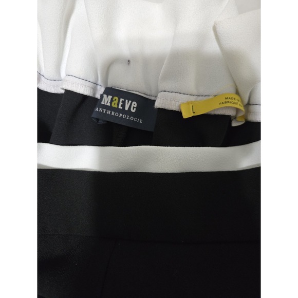 Maeve Anthropologie Pull On Track Pants Black Size L EUC - Picture 5 of 8